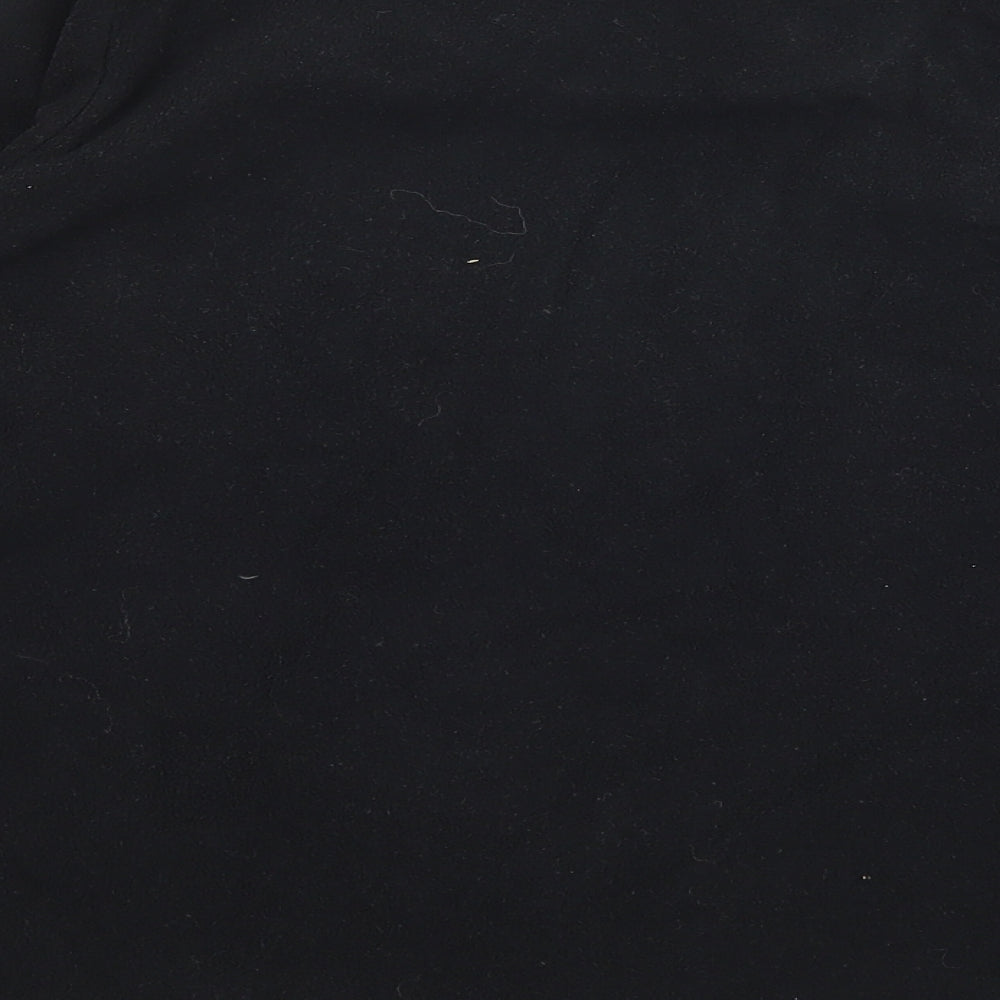 Primark Boys Black Solid Fleece  Pyjama Top Size 9-10 Years