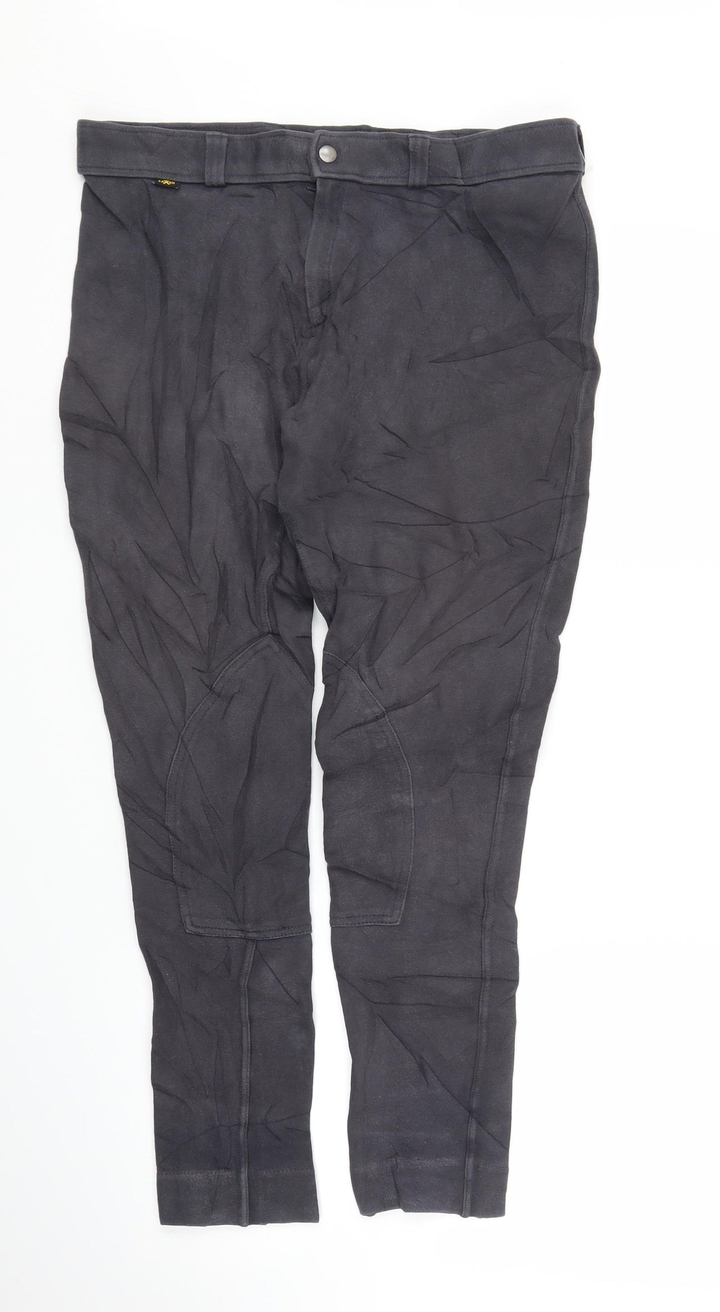 Saxon Womens Grey   Carrot Trousers Size M L25 in