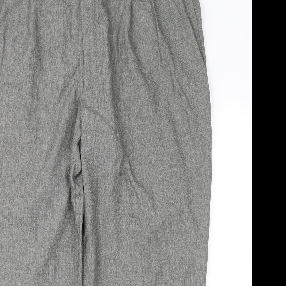 Haggar Mens Grey   Trousers  Size 38 in L27 in