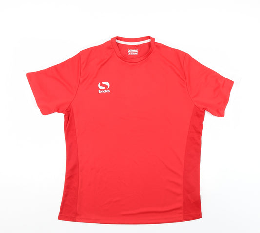 Sondico Mens Red   Basic T-Shirt Size L