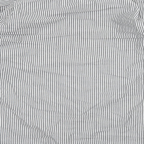 Cedar Wood State Mens Grey Striped   Dress Shirt Size 16