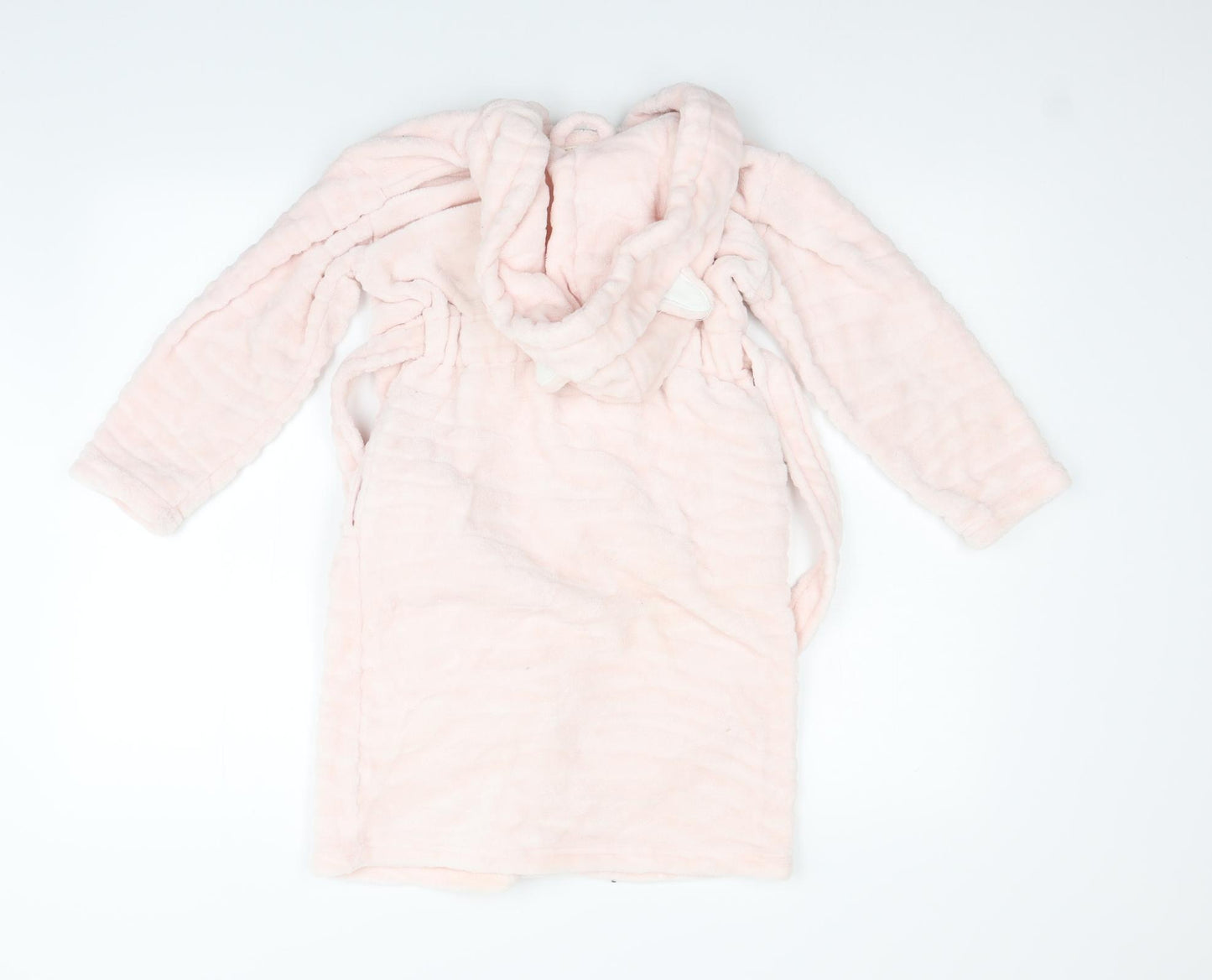 F&F Girls Pink Solid  Top Gown Size 7-8 Years  - BELTED