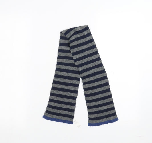 George Boys Blue Striped  Scarf  One Size  - 1-3 years
