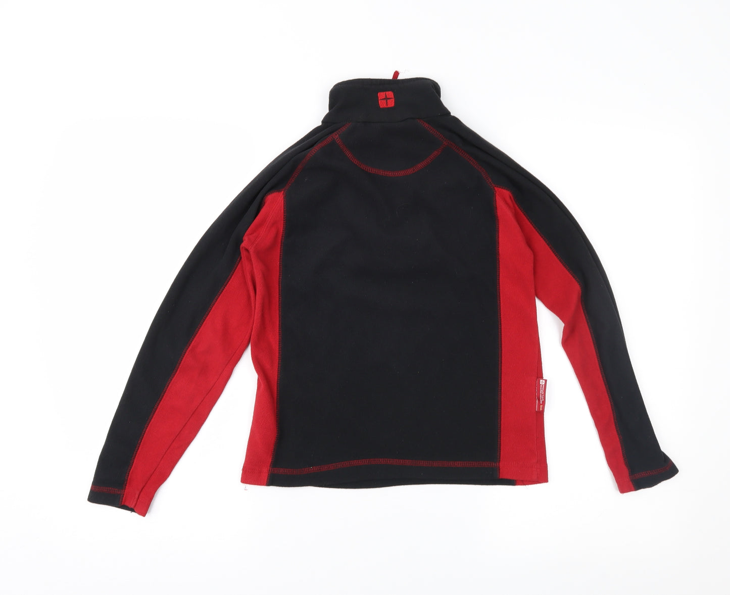 Mountain Warehouse Girls Black Colourblock Fleece Jacket  Size 9-10 Years