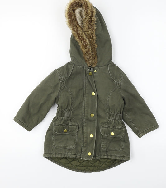 Marks and Spencer  Girls Green   Jacket Coat Size 2 Years