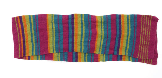 Preworn Girls Multicoloured Striped  Scarf Scarves & Wraps Size Regular