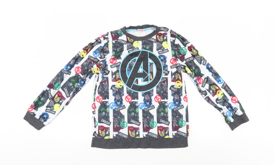 Marvel Boys Multicoloured    Pyjama Top Size 11-12 Years  - Avengers