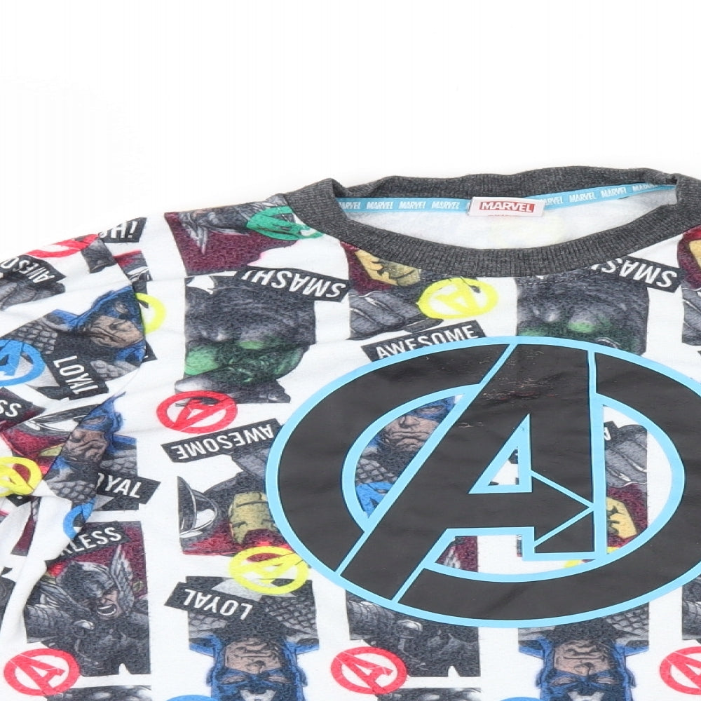 Marvel Boys Multicoloured    Pyjama Top Size 11-12 Years  - Avengers