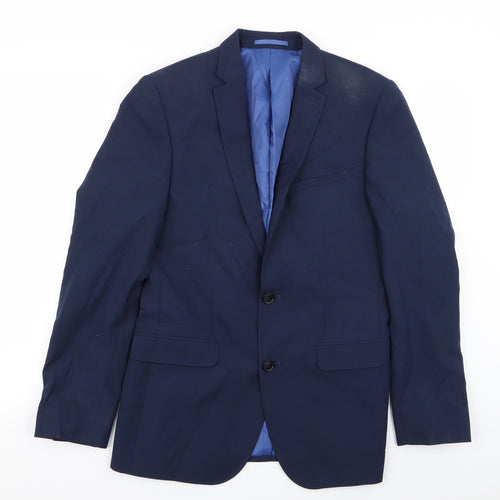 Harry Brown Mens Blue   Jacket Blazer Size 36