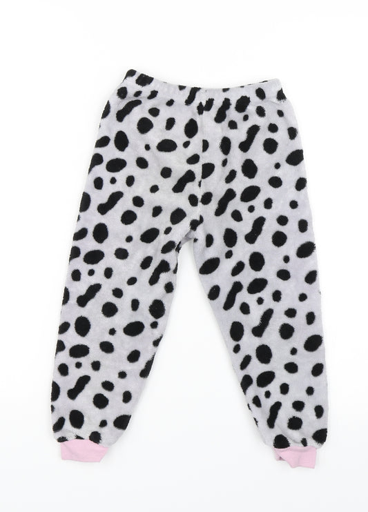 George Girls Grey Animal Print  Cami Pyjama Pants Size 3-4 Years