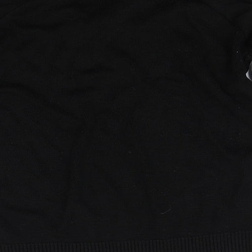 Black Pepper Womens Black  Knit Pullover Jumper Size M