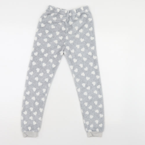 Primark Girls Grey Polka Dot   Pyjama Pants Size 9-10 Years