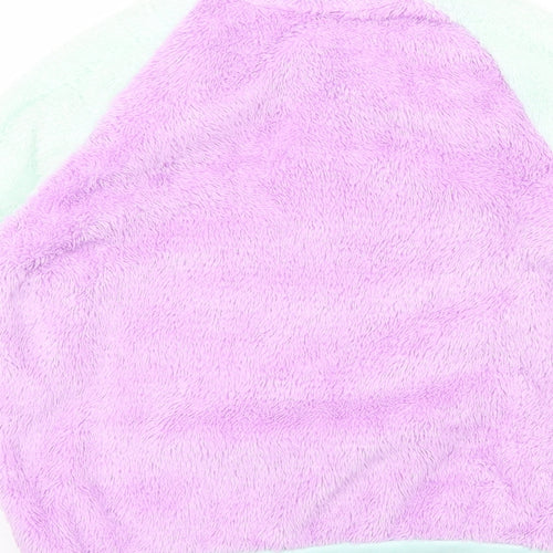 George Girls Purple Geometric Microfibre Top Pyjama Top Size 7-8 Years  - Unicorn