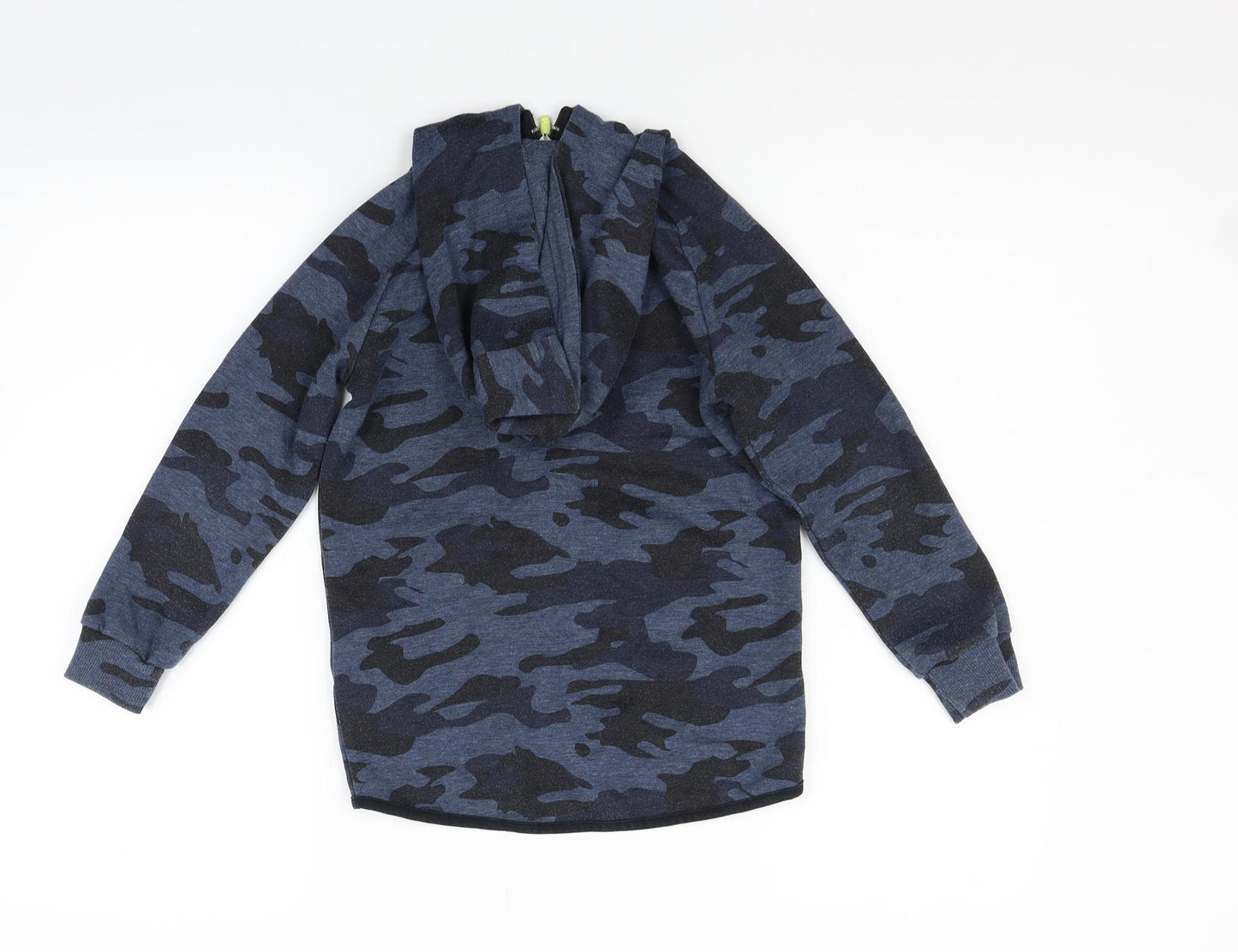 F&F Girls Blue Floral  Jacket  Size 7-8 Years  - Camo detail