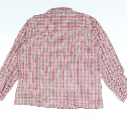 Outdoor Discovery Mens Red Check   Dress Shirt Size XL