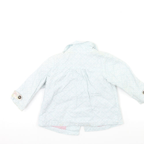 Henry Girls Blue Floral  Jacket  Size 3 Years