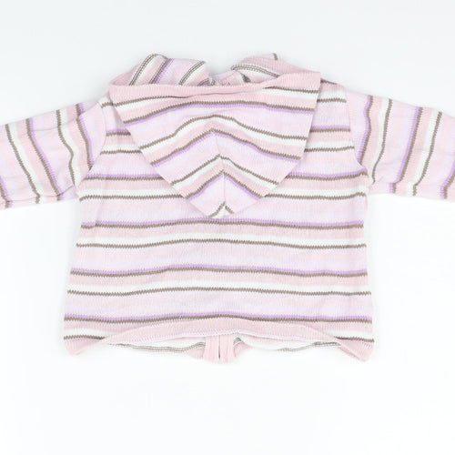 Marks and Spencer Girls Beige Striped  Jacket  Size 2-3 Years
