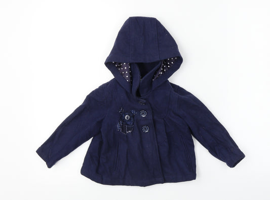 bows & arrows  Girls Blue   Jacket Coat Size 2 Years