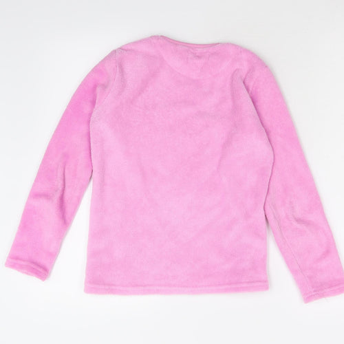 Primark Girls Pink  Fleece Top Pyjama Top Size 10-11 Years