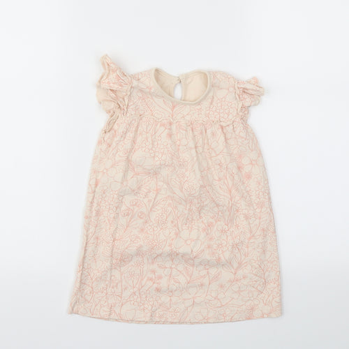 George Girls Pink Floral  Fit & Flare  Size 12-18 Months