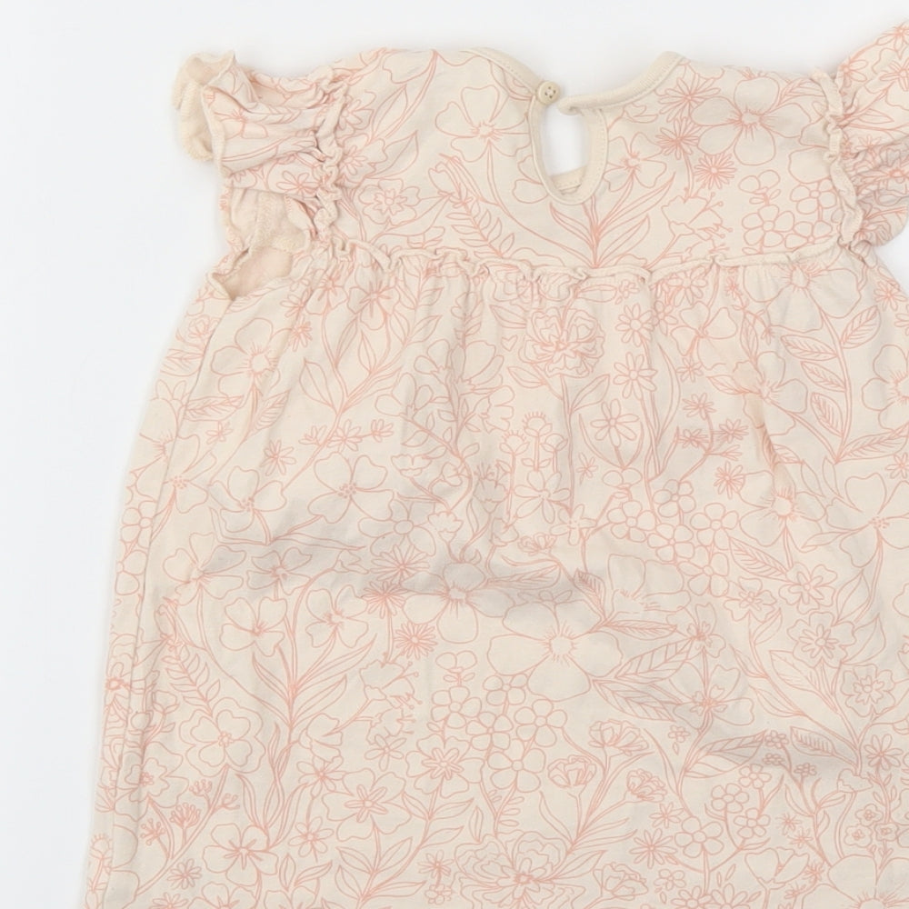 George Girls Pink Floral  Fit & Flare  Size 12-18 Months