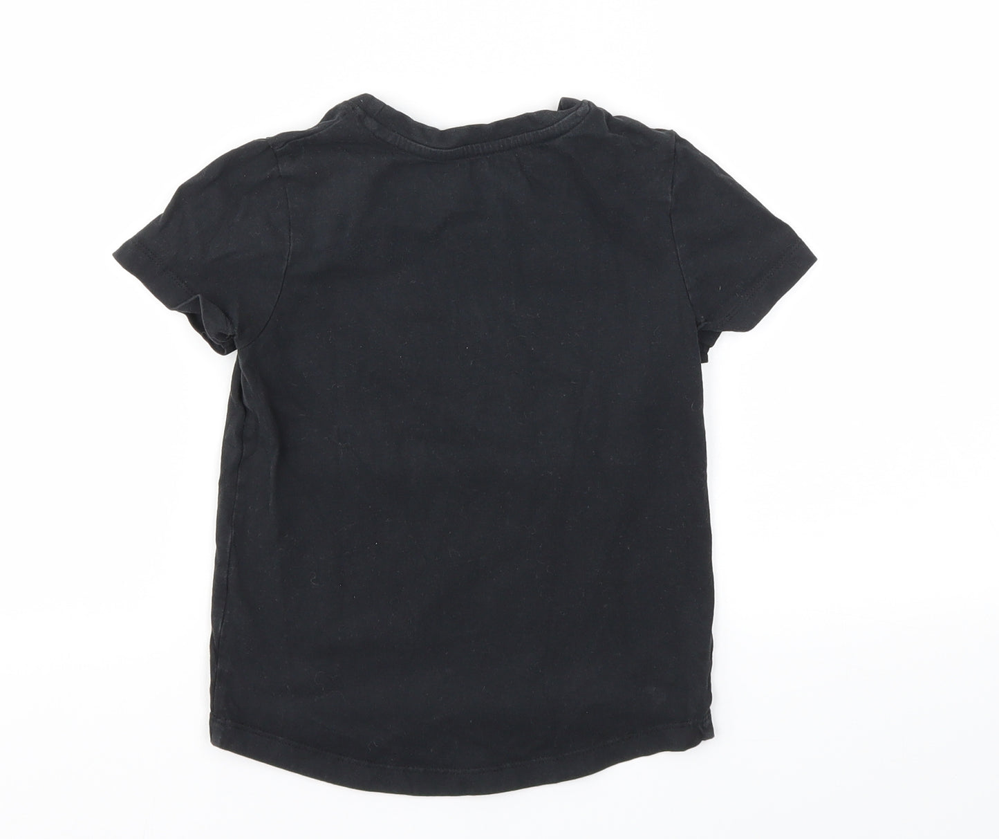 Nutmeg Boys Black   Basic T-Shirt Size 3-4 Years