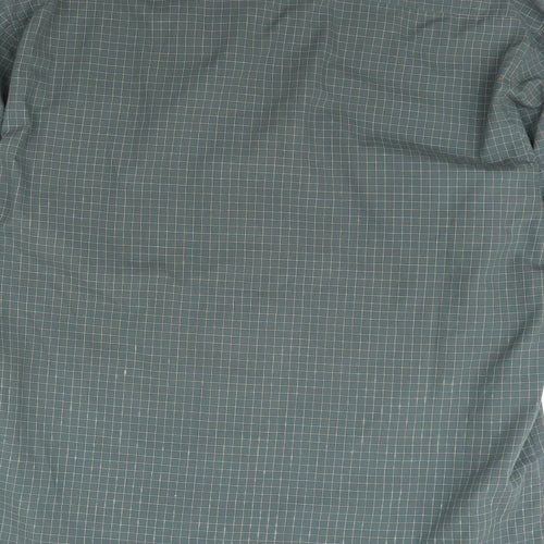 Zantos Mens Green Check   Dress Shirt Size L
