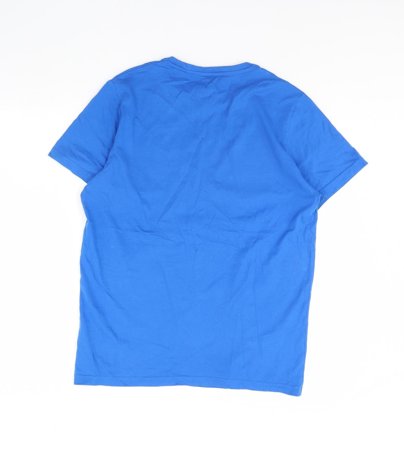Preworn Mens Blue    T-Shirt Size M  - Forest gump