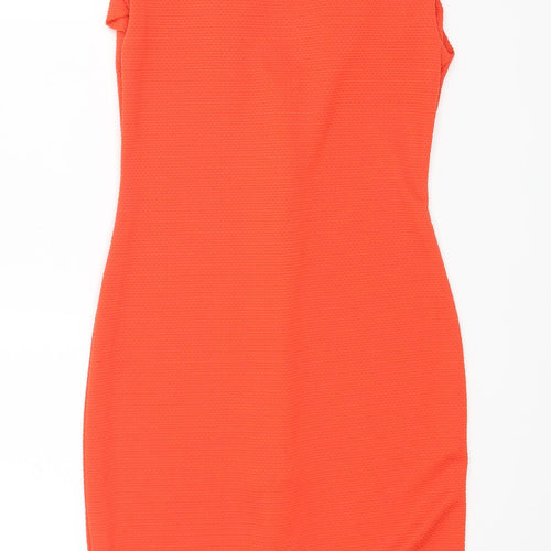 Oh My Love Womens Orange   Pencil Dress  Size M