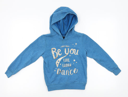 George Girls Blue   Pullover Hoodie Size 6-7 Years