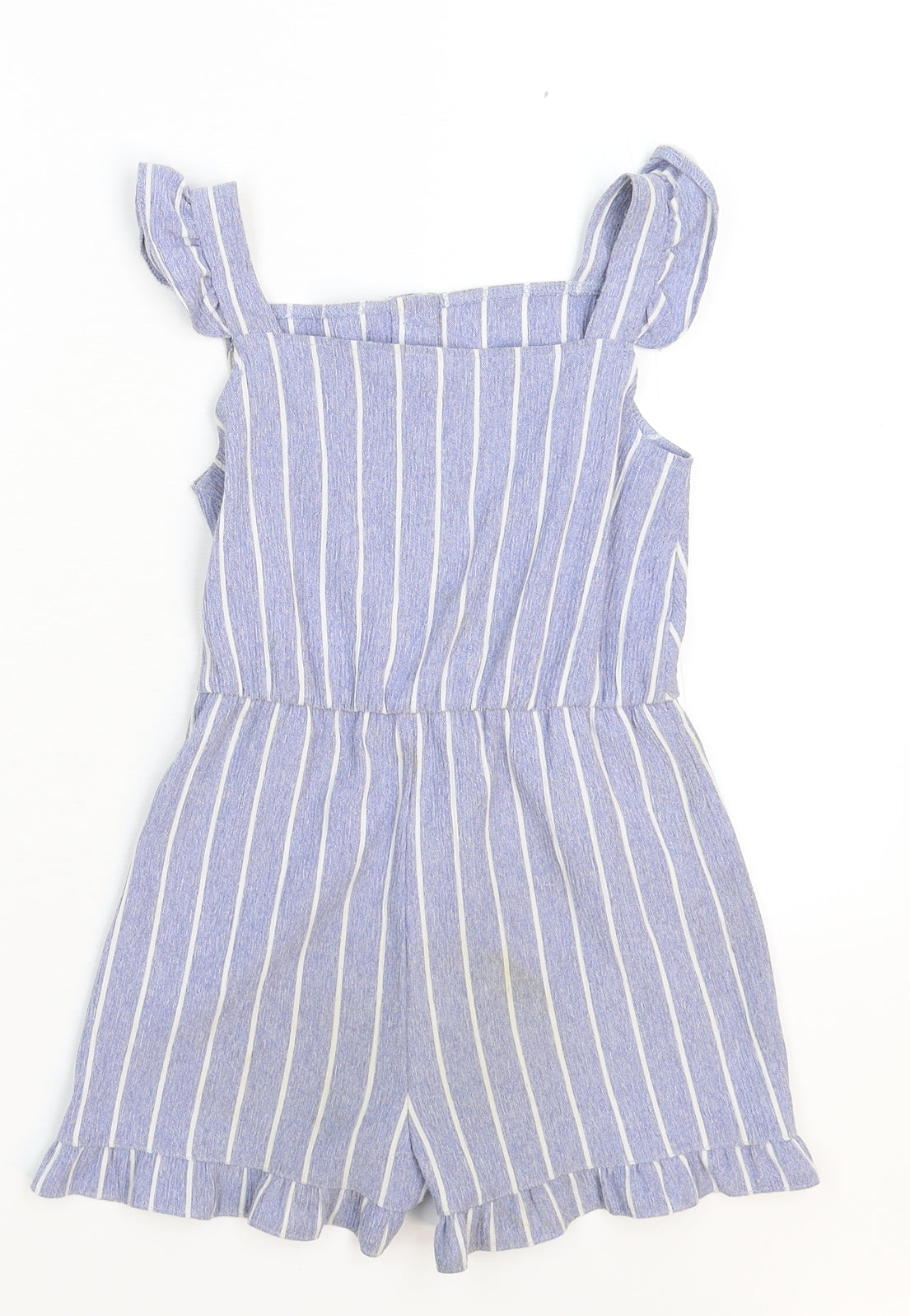 Matalan Girls Blue Striped  Jumpsuit One-Piece Size 7 Years