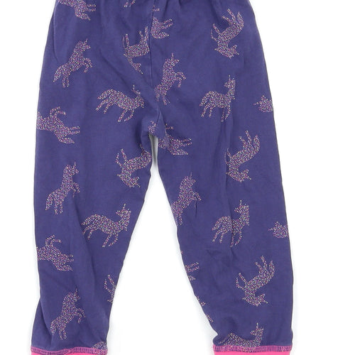 TU Girls Blue Geometric   Pyjama Pants Size 2-3 Years