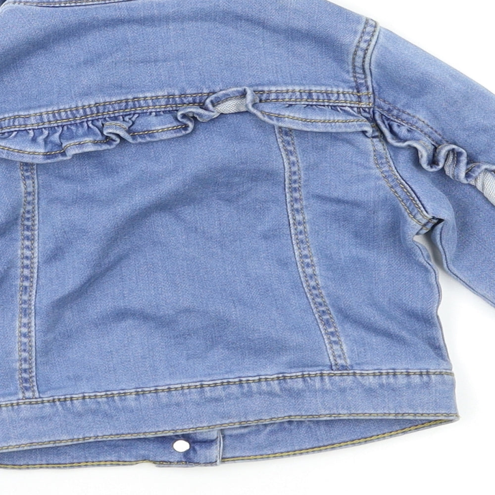 Mini Club Girls Blue   Basic Jacket Jacket Size 2-3 Years