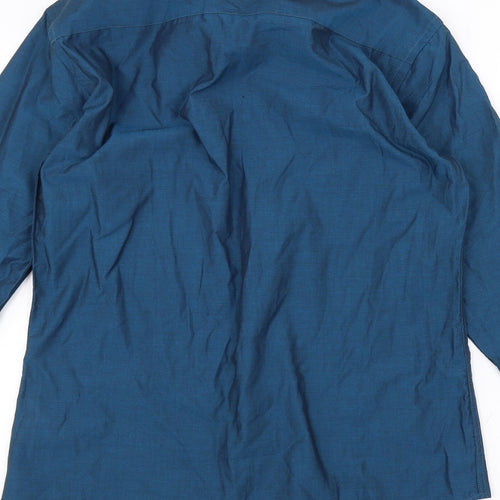 Cedar Wood State Mens Blue    Dress Shirt Size 14.5