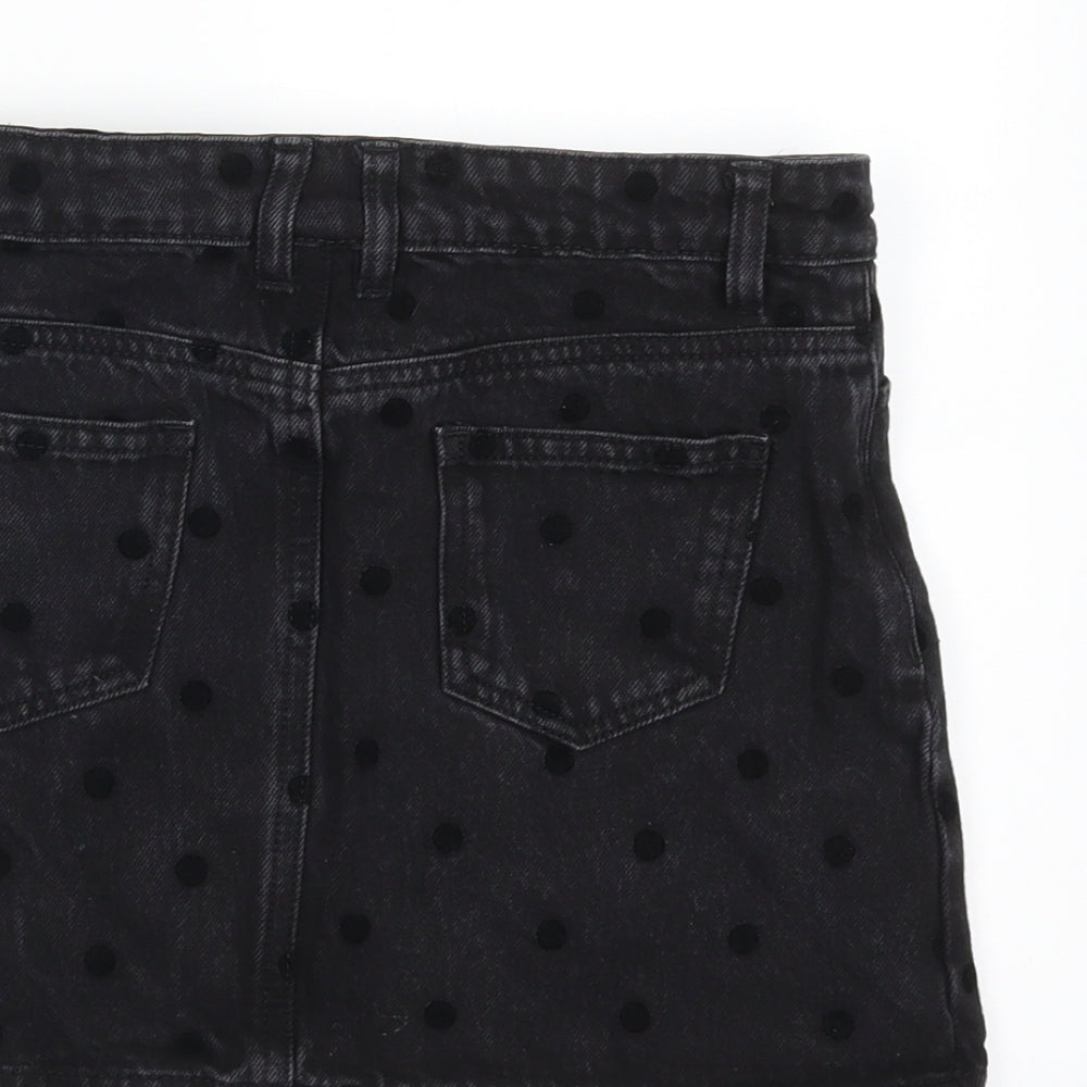 Black denim skirt matalan sale