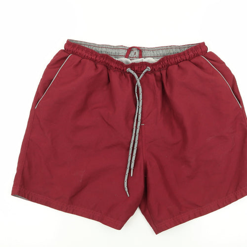 Matalan Mens Red   Sweat Shorts Size M - Stretch waistband