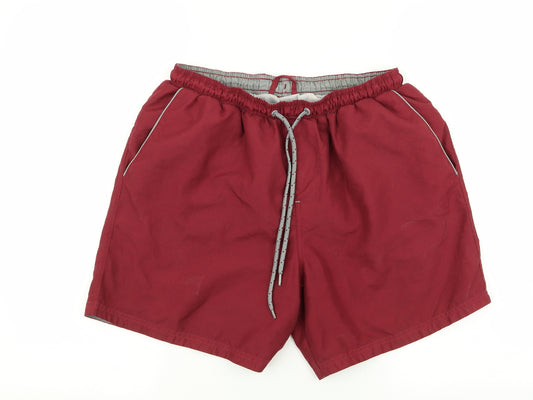 Matalan Mens Red   Sweat Shorts Size M - Stretch waistband