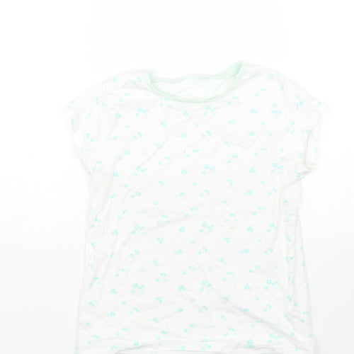 George Girls White Floral  Cami Pyjama Top Size 8-9 Years
