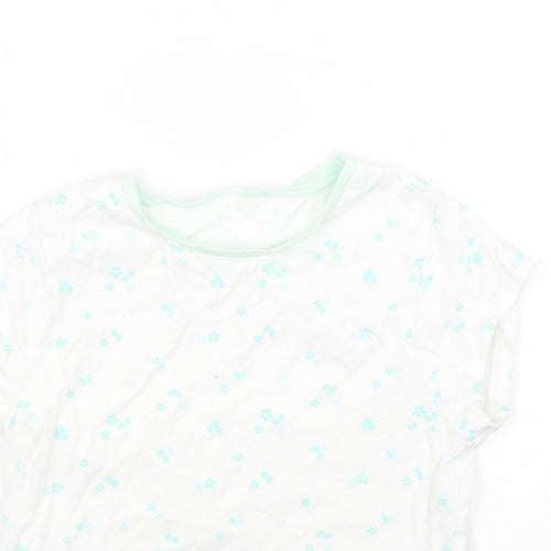 George Girls White Floral  Cami Pyjama Top Size 8-9 Years