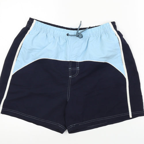 Sactive  Mens Blue Paisley  Bermuda Shorts Size M