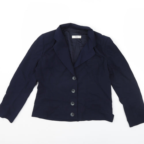 Atelier Womens Blue   Jacket Blazer Size 12  - Shoulder Pads