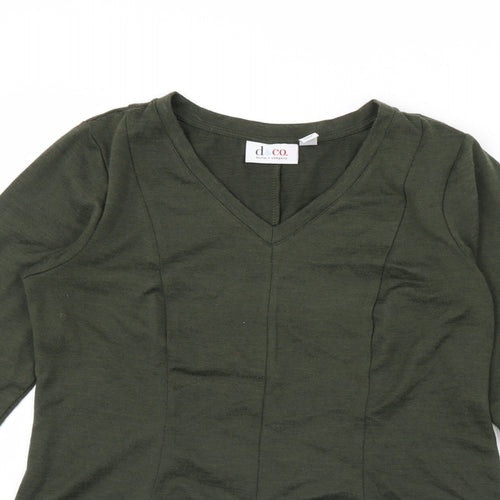 D&Co. Womens Green   Pullover Jumper Size S