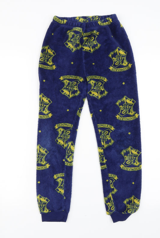 Primark Boys Blue Solid   Pyjama Pants Size 9-10 Years  - Harry Potter