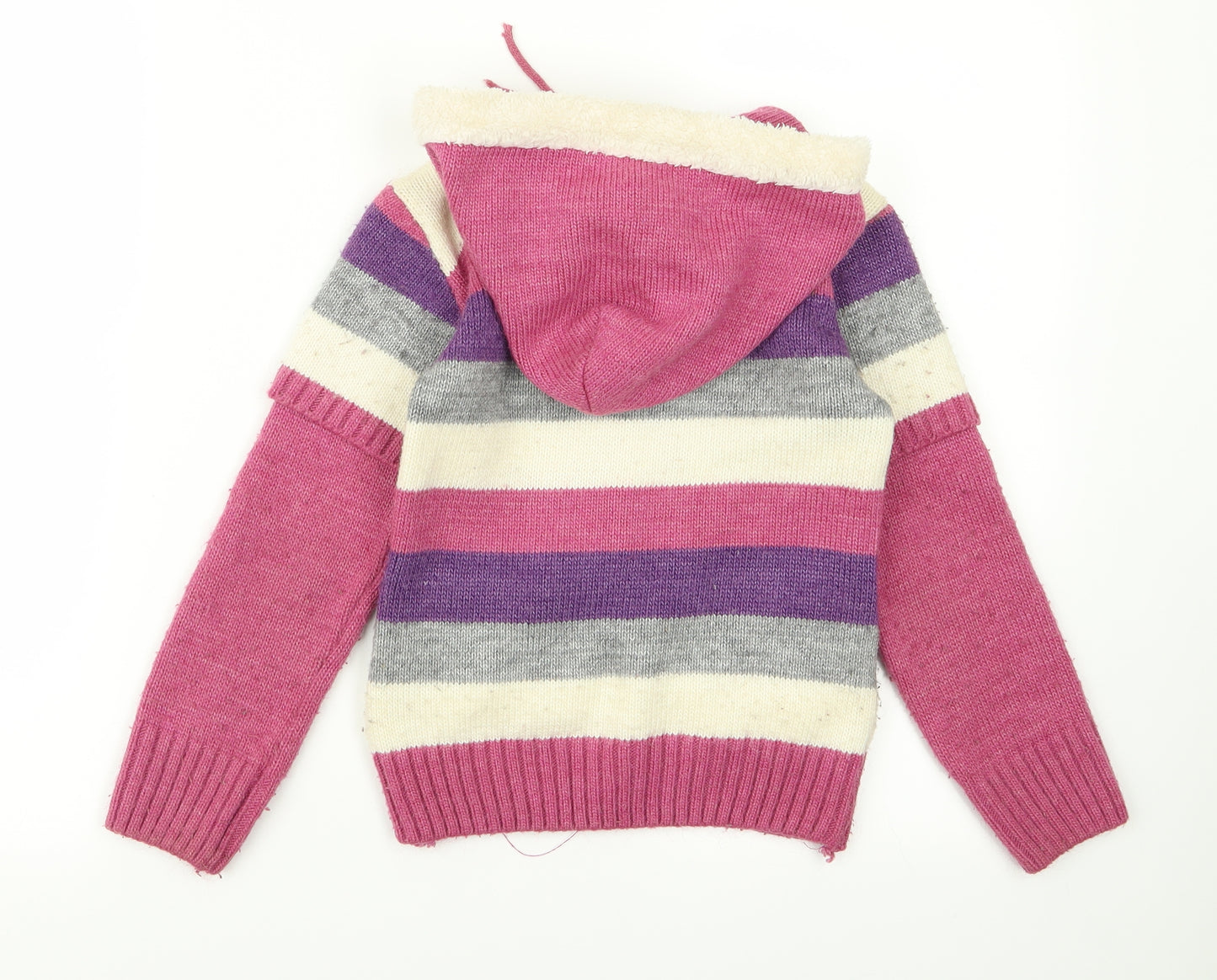 preworm Girls Multicoloured Striped  Jacket  Size 2 Years