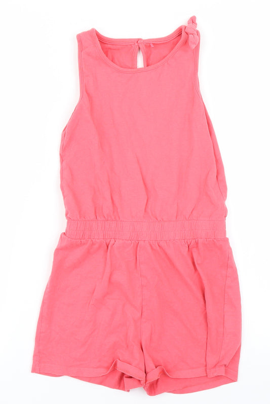 George Girls Pink   Playsuit One-Piece Size 8-9 Years