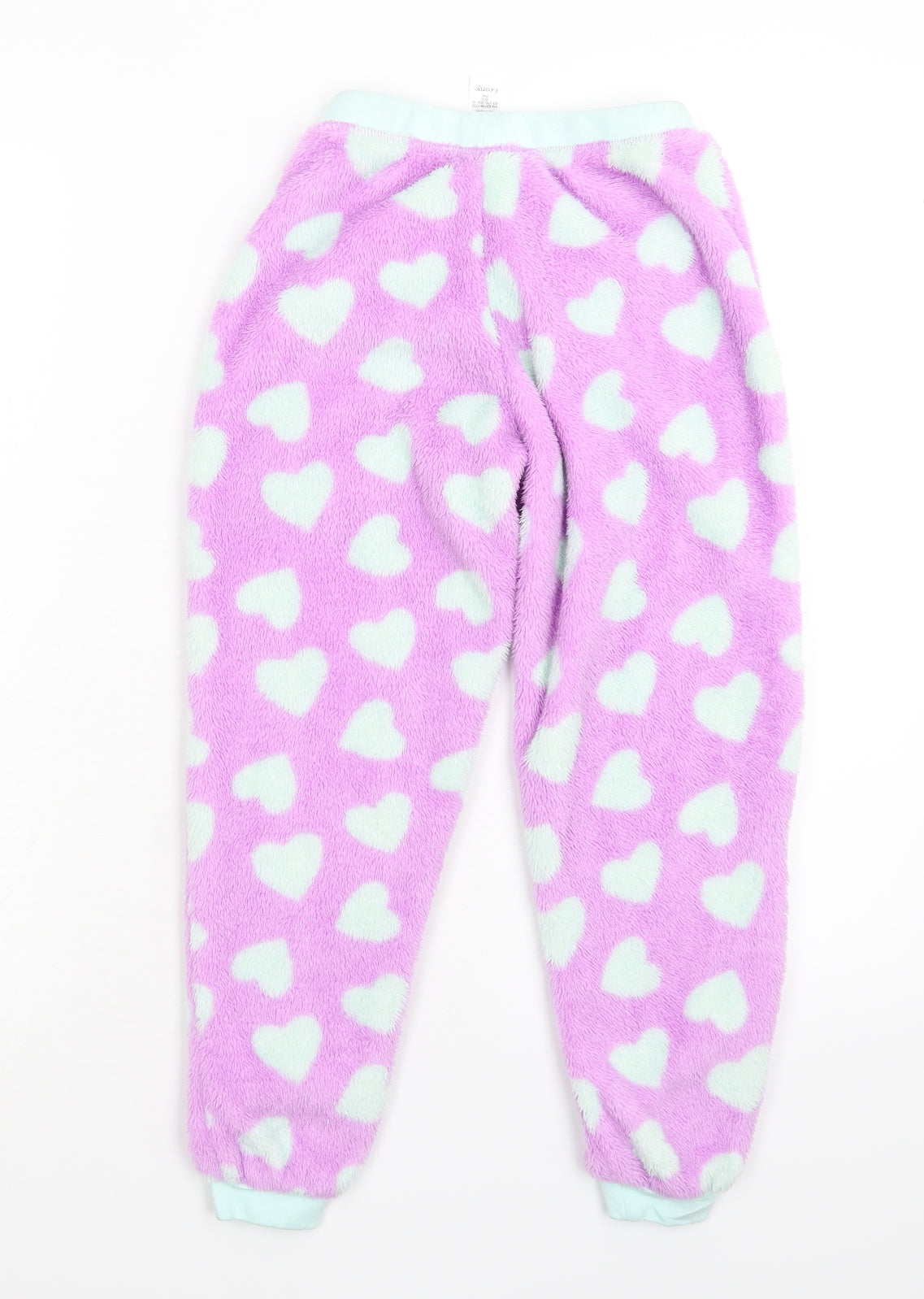 George Girls Pink Geometric Fleece Cami Pyjama Pants Size 7-8 Years