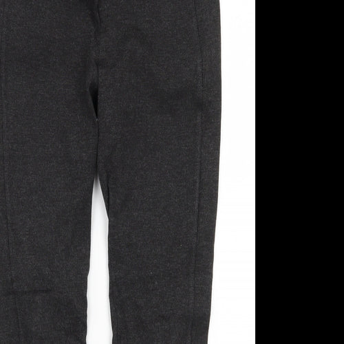 TU Womens Grey  Ramie Jegging Leggings Size 8 L25.5 in