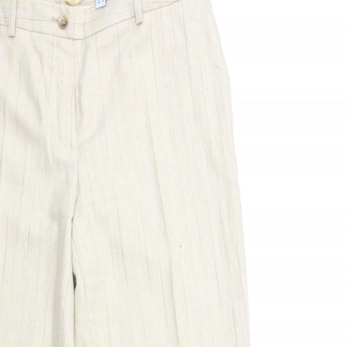 Prestige Womens Beige Striped  Trousers  Size 18 L31 in