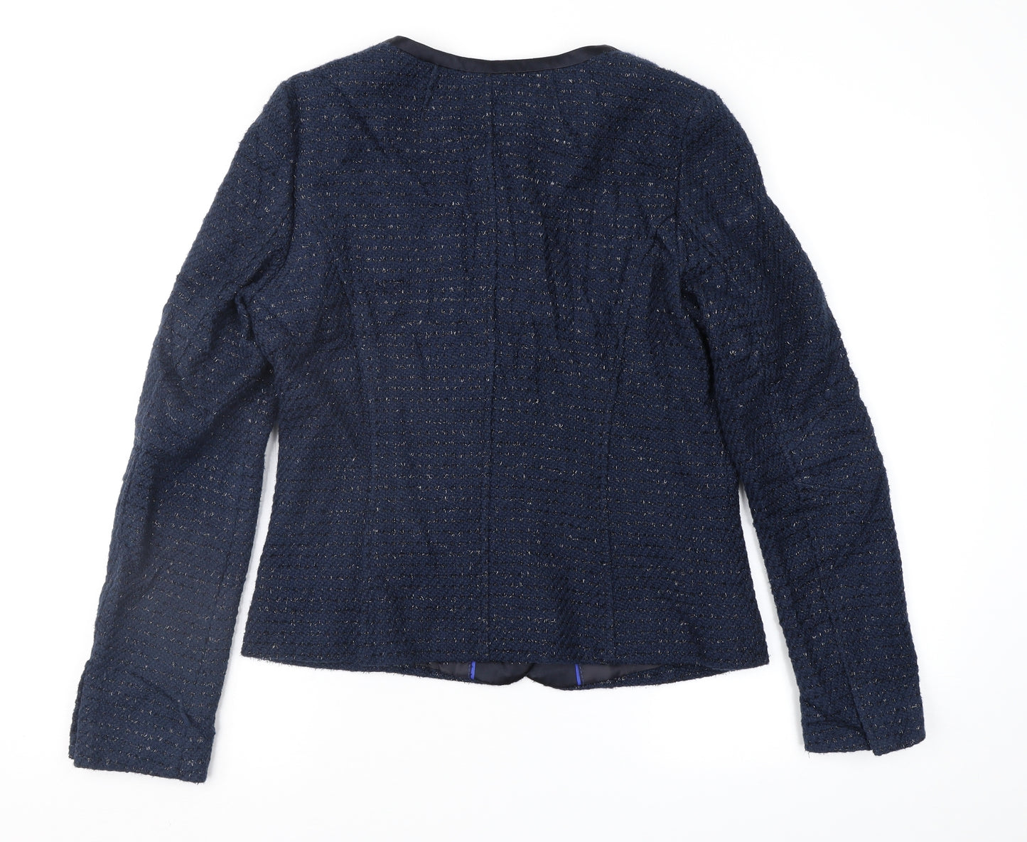 Jobis Womens Blue Geometric  Jacket Coat Size 12