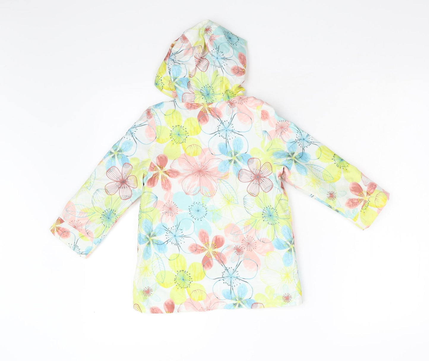 George Girls Multicoloured Floral  Anorak Coat Size 3-4 Years